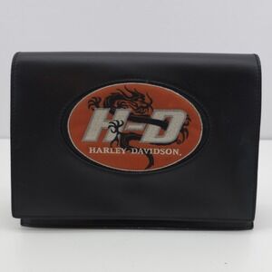 Harley-Davidson Purse Genuine Leather Handbag Dragon H-D Embroidery